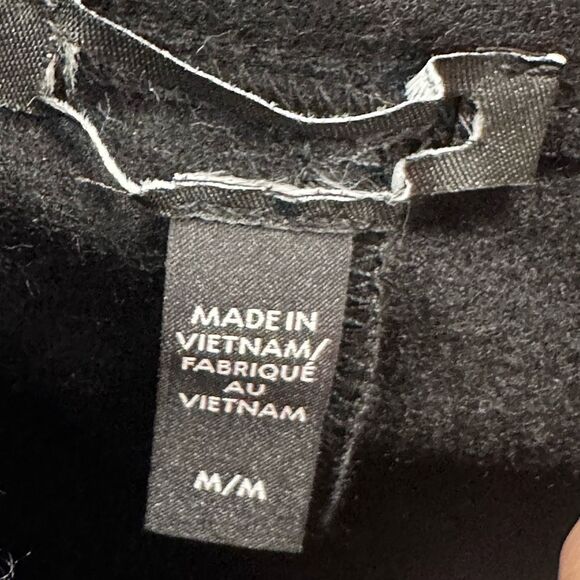 Eileen Fisher $228 Women's Boiled Wool Jersey Carrot Pant Black medium - Picture 9 of 9